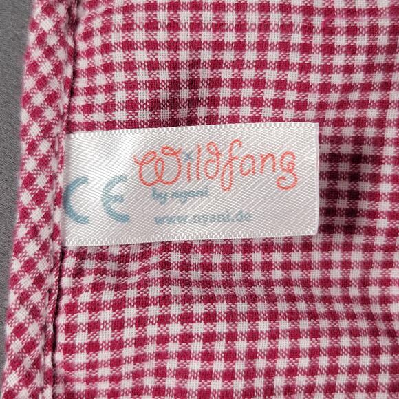 Nyani Wildfang Deer Lovey Security Blanket Red Check 10” x 10” Germany - Picture 9 of 10